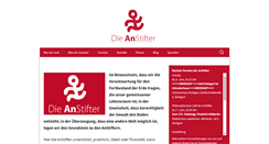 Desktop Screenshot of die-anstifter.de